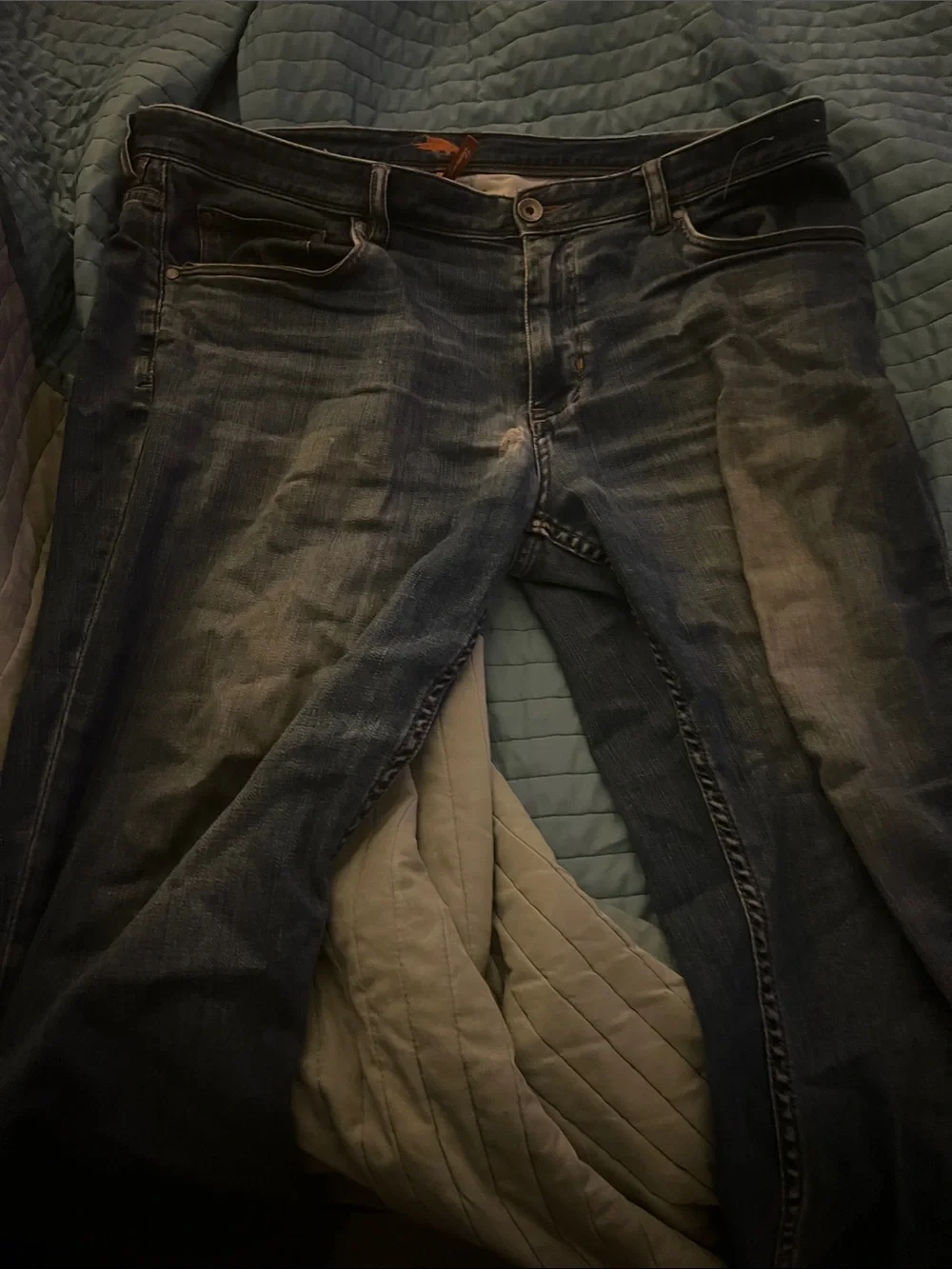 Tommy Bahama Men's Slim Straight Blue Jeans